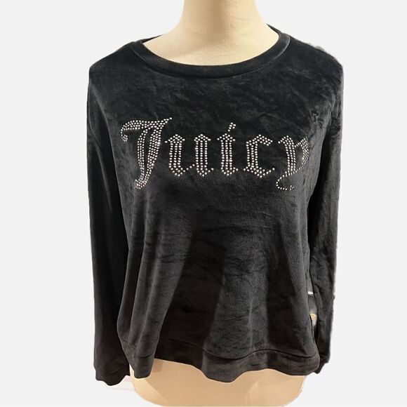 Juicy Couture Tops - Juicy Couture long sleeve black sleepwear shirt